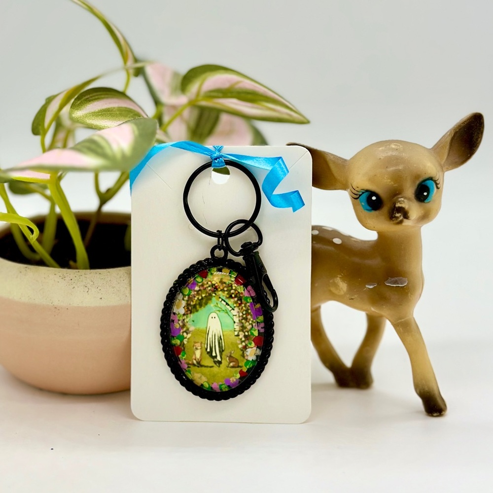 Handmade Ghostie Keychain